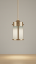 Champagne Bronze Pendant Light With Matte Finish
